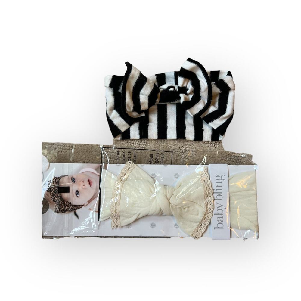 Set Of 2 Baby Bling Headbands